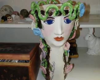 Susan Bolt head vase, one of the larger, more collectible ones