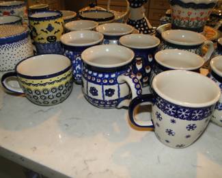 Larger coffee mugs, hand made