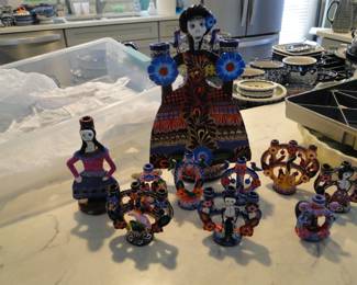 dia de los muertos candle holders