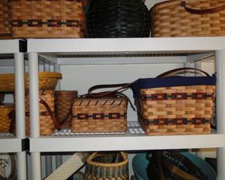 Amish hand made and hand signed baskets.  Stick with us here will show the signatures in about 90 more pictures