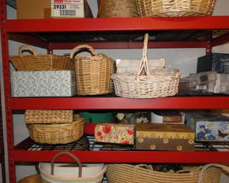 More baskets, and more storage boxes too