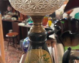 Antique 1897 oil lamp