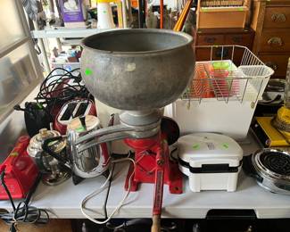 Antique cream separator
