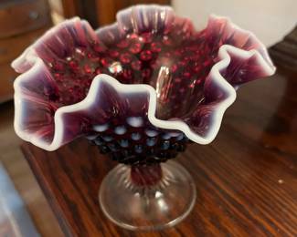 Fenton opalescent amethyst - rare colour