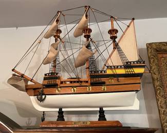 Mayflower wood model