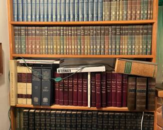 1953 Britannica Great Books - 54 vol, Britannica Annals of America, Britannica Encyclopedia, Annotated Sherlock Holmes 2 vol, Abraham Lincoln - Rutgers, Oxford English Dictionary (slip case)