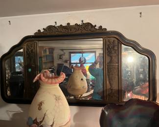 1930s large wall mirror