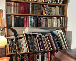 There quite a lot of art books, how to paint, history, car manuals & glossy coffee table type books