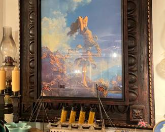 Maxfield Parrish big "Ecstasy" repro, date unknown. 