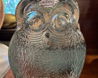 Blenko owl bookend (1 only)