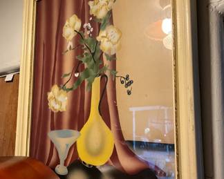 Vintage air brush water colour