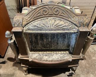 Antique Humphrey Radiantfire No. 20 gas fireplace insert, circa 1900