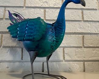 Metal Peacock Figurine