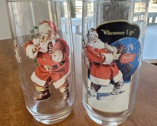 CocaCola Santa Claus Glasses