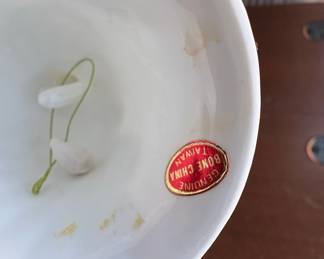 Vintage Porcelain Bell with Floral Appliqus second image