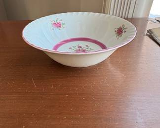 Vintage Floral Serving Bowl Made in Japan second image