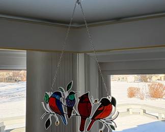 Stained Glass Bird Suncatcher