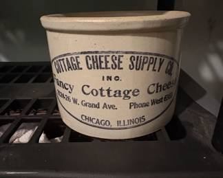 Cottage Cheese Supply Co. Fancy Cottage Cheese Crock