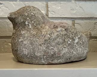 Fat Bird Statue, Concrete, Cast Stone
