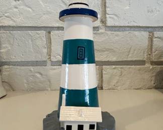 Decorative Lighthouse Figurine with Attached House