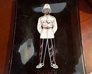 Vintage Nassau Bahamian Policeman Decorative Plate