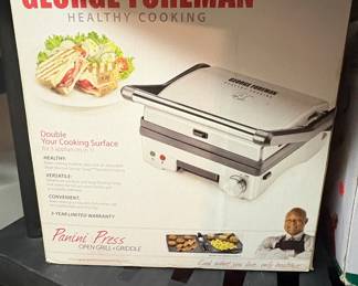 George Foreman Panini Press, Open Grill, Griddle