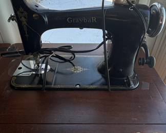 Graybar Electric Company Treadle Sewing Machine with Cabinet second image