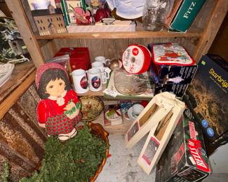 Small trees, Mr Christmas, Christmas lights