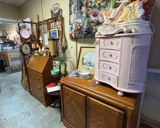 MCM Serving cabinet, pink night stand