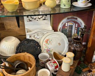 SOup Mugs, Magazine Rack, Fire King Swirl, Kitchen prayer