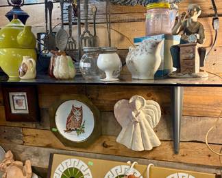 Wall angel, Beans Pot, MCM hot plate,  Owl
Plate, Eagle