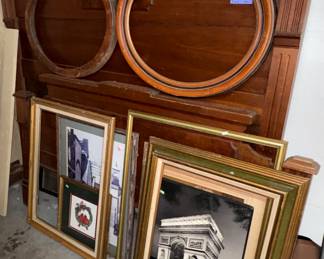 Frames, Full size antique headboard and footboard 