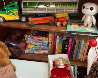 Books, Truck, trains