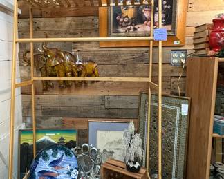 Wall elephants, Fruit print framed, Plates, Vases