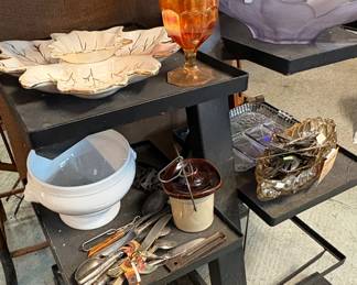 Viking glass purple bowl