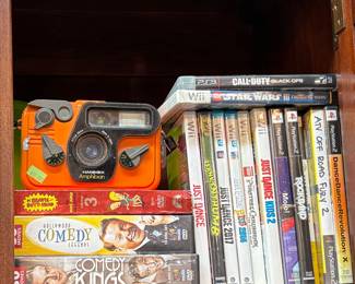 Games, CD sets, DVD sets