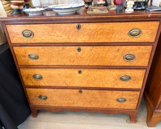 Antique Southern Walnut Hepplewhite Dresser $2,000.