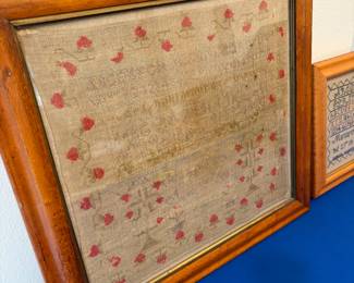 Antique Cross Stitch Sampler