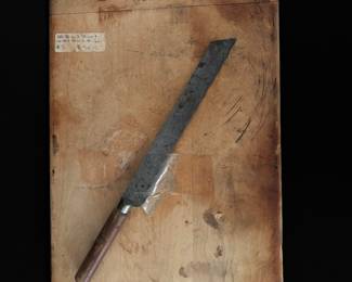 Sally Ann Bread Board and Knife $100