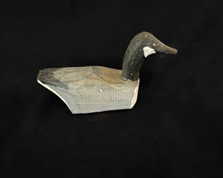 Primitive Folk Art Goose Decoy. Hand carved nail pegged construction 15“ x 7“ $90.