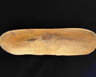 Antique Hand-carved vintage wooden dough bowl or trencher $90