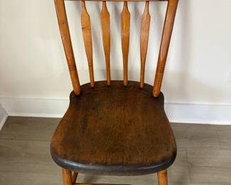 antique arrow-back Windsor chair $200