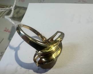 14k Gold Ruby and Diamond Ring 