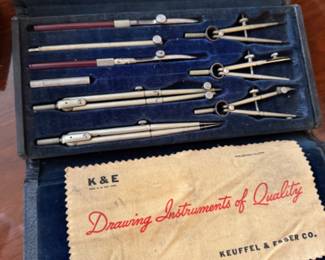 Vintage drafting supplies 