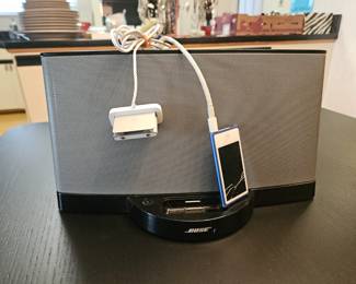 $ Bose sound dock, $ Apple ipod, cracked screen. $ Ipod Nano