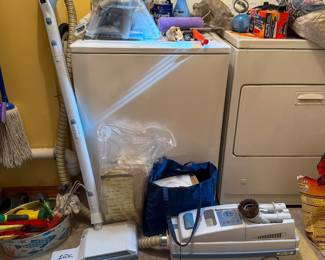 Washer and dryer are not for sale. All other laundry room items are. 