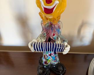 Vintage Murano Art Glass Clown, Italy