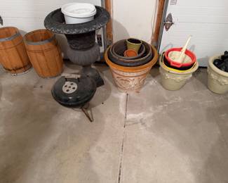 Garden Pots, Barrels