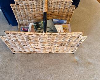 Crate Barrel Log Holder!! Also Can Hold Books!!