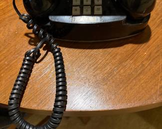 Vintage Black Princess Telephone, Push Button